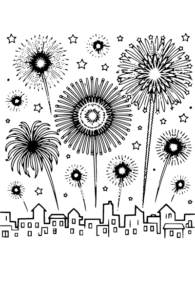 Fourth Of July Coloring Page 1, Fourth Of July coloring page