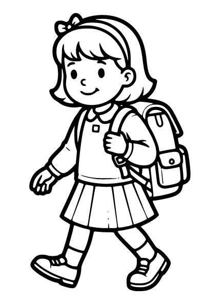 Girls Coloring Page 16, Girls coloring page