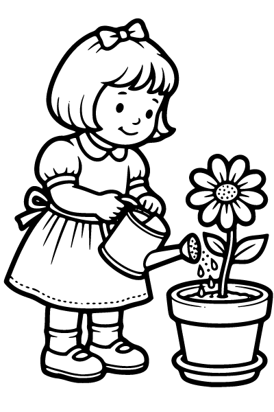 Girls Coloring Page 21, Girls coloring page