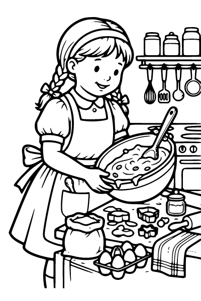 Girls Coloring Page 24, Girls coloring page