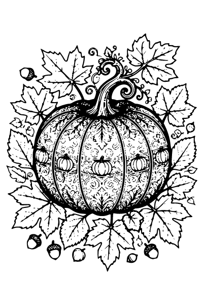 Halloween For Adults Coloring Page 1, Halloween For Adults coloring page