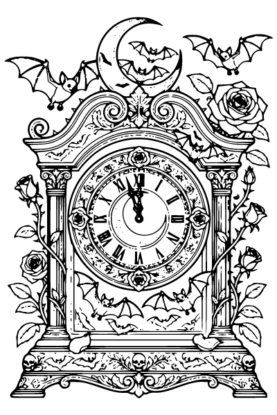 Halloween For Adults Coloring Page 11, Halloween For Adults coloring page
