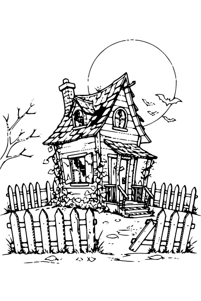 Halloween For Adults Coloring Page 3, Halloween For Adults coloring page