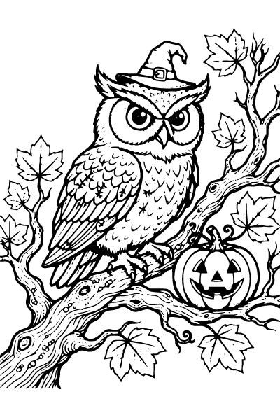 Halloween For Adults Coloring Page 6, Halloween For Adults coloring page