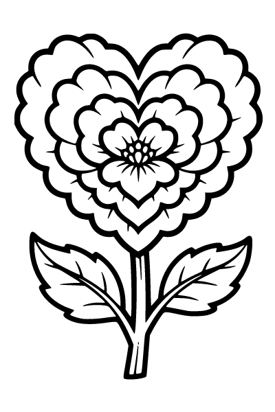 Heart Coloring Page 10, Heart coloring page