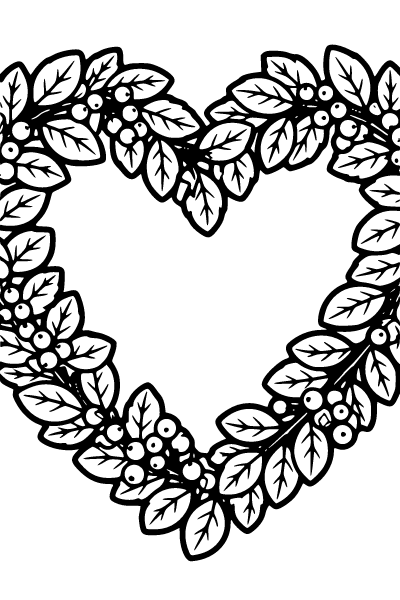 Heart Coloring Page 5, Heart coloring page