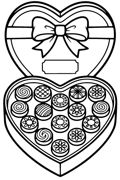Heart Coloring Page 7, Heart coloring page