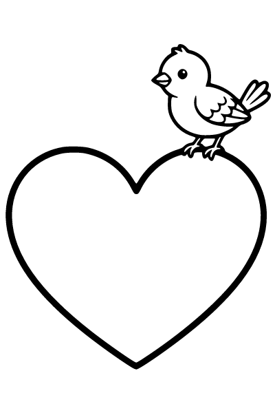 Heart Coloring Page 9, Heart coloring page