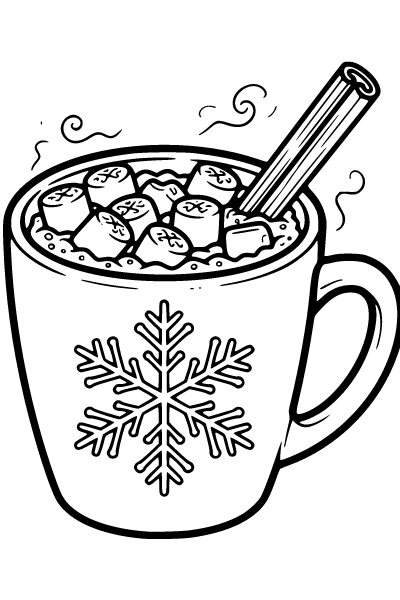 January Coloring Page 3, January coloring page