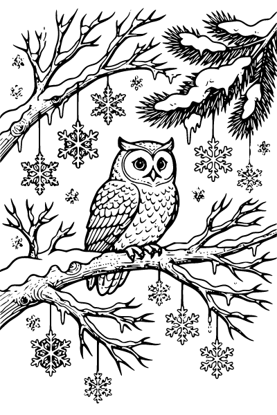 January Coloring Page 8, January coloring page