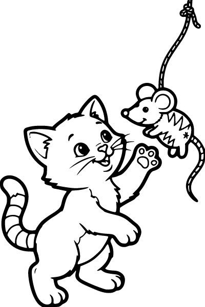 Kitten Coloring Page 11, Kitten coloring page