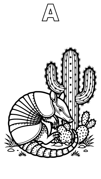 Letter A Coloring Page 8, Letter A coloring page