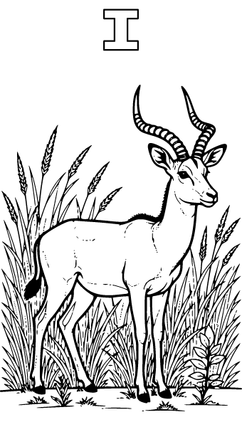 Letter I Coloring Page 10, Letter I coloring page