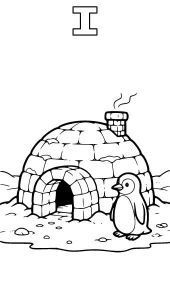 Letter I Coloring Page 3, Letter I coloring page