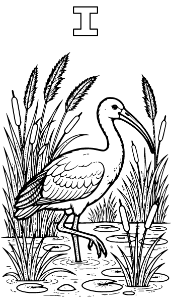 Letter I Coloring Page 8, Letter I coloring page
