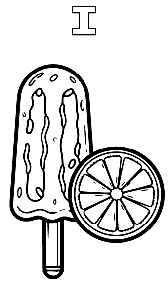 Letter I Coloring Page 9, Letter I coloring page
