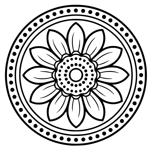 Mandala Coloring Page 1, Mandala coloring page
