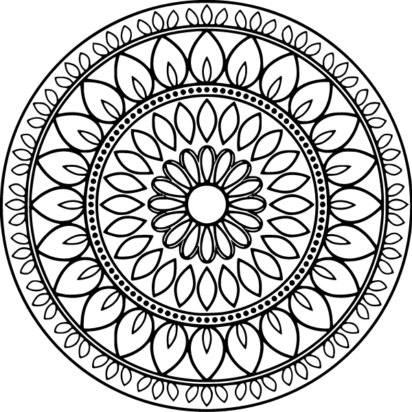 Mandala Coloring Page 12, Mandala coloring page