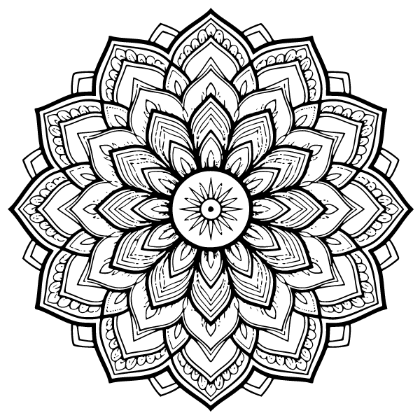 Mandala Coloring Page 5, Mandala coloring page