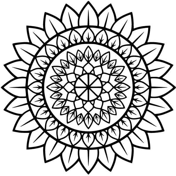 Mandala Coloring Page 7, Mandala coloring page