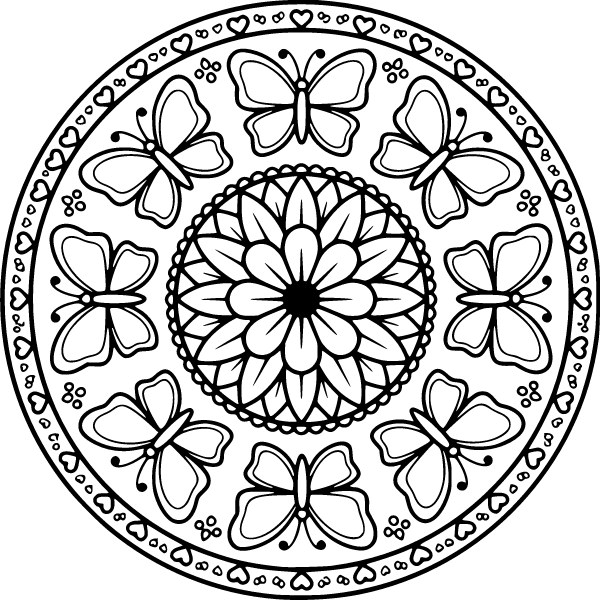 Mandala Coloring Page 9, Mandala coloring page