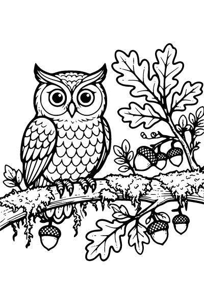 Nature Coloring Page 4, Nature coloring page