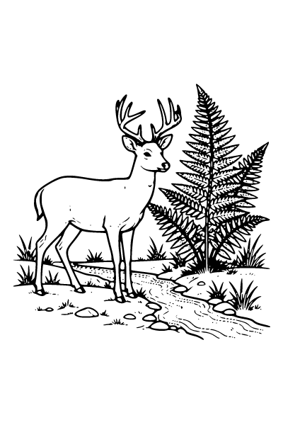 Nature Coloring Page 6, Nature coloring page
