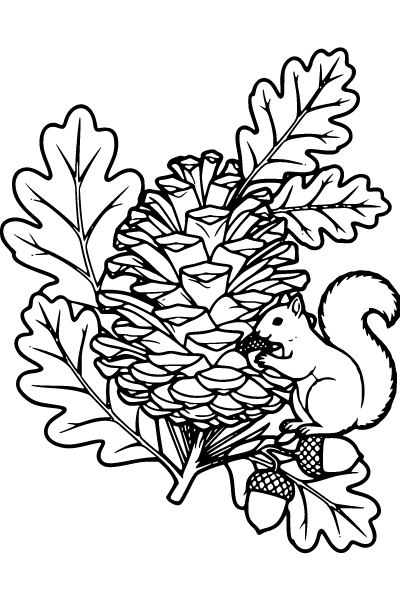Nature Coloring Page 7, Nature coloring page